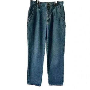 80s Vintage Jeans Bill Blass High Rise Mom Jeans Pleated High Waist Women’s  8